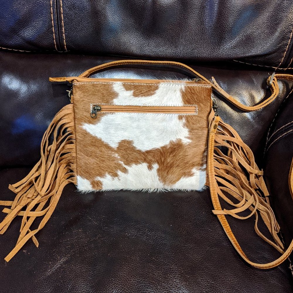 NWOT American Darling Hide Fringe Crossbody